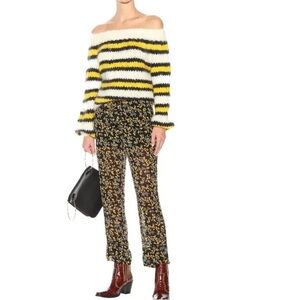 Ganni Black Floral Pants